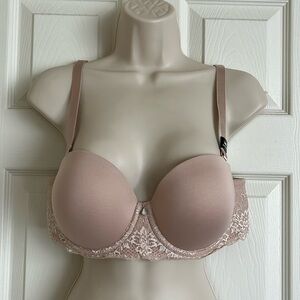Torrid 38B Strapless Nude Underwire Bra with Adjustable Straps